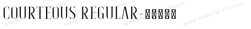 Courteous Regular字体转换